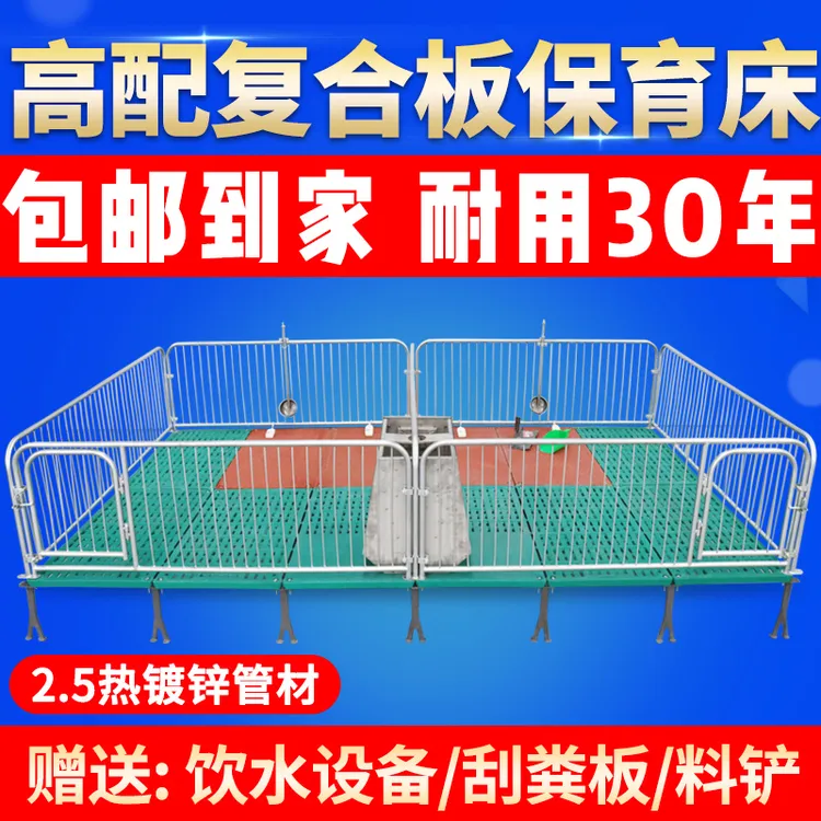 仔猪保育床高配热镀2.5小猪保育栏母猪产床定限位栏养猪设备