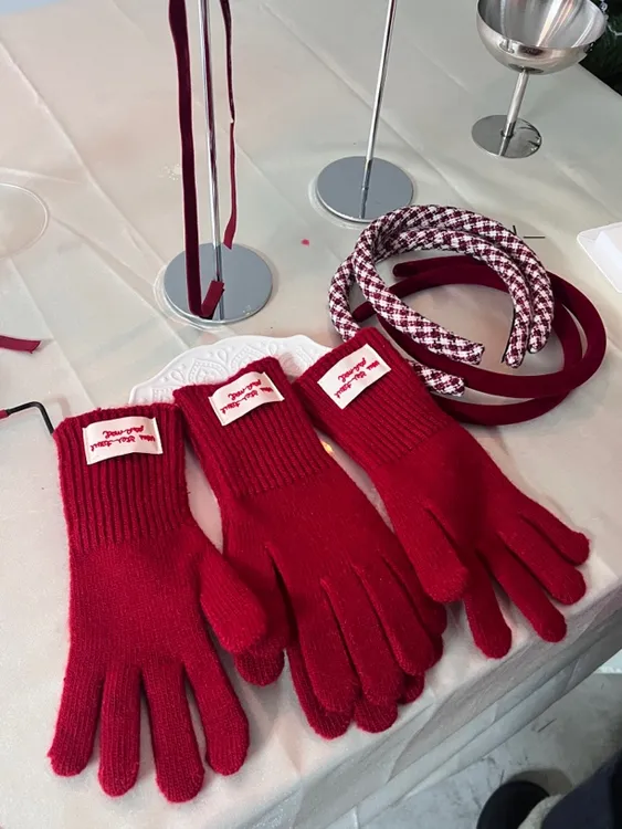 小雨妈〈热烈的爱〉新年儿童手套加厚韩版系列百搭