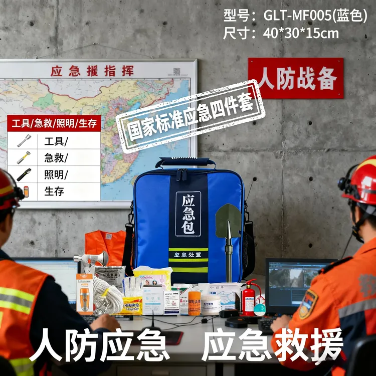 国家标准应急包一整套家庭物资储备包储备站末日生存装备人防战备