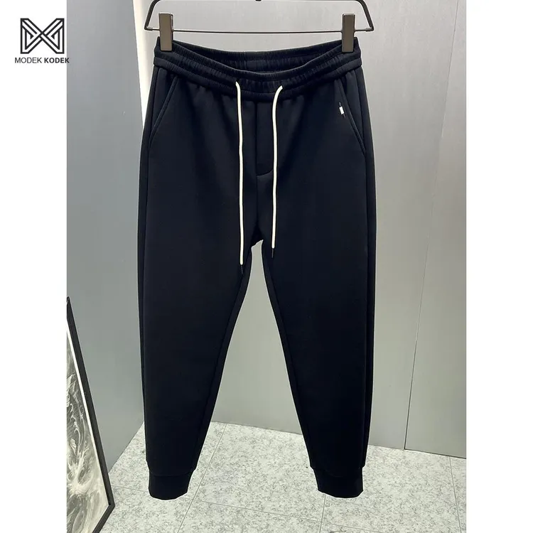 MODEK KODEK束脚运动卫裤男秋新款简约针织休闲裤百搭弹力哈伦裤