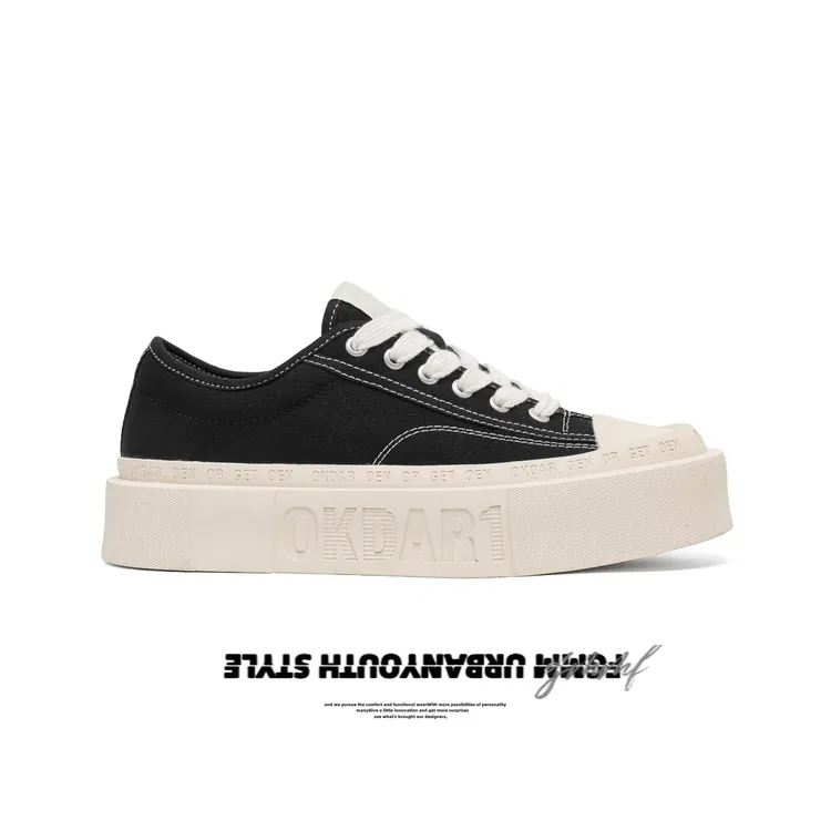 【香港DcSU&Shoes官方正品】夏季男女小众增高板鞋厚底百搭小白鞋