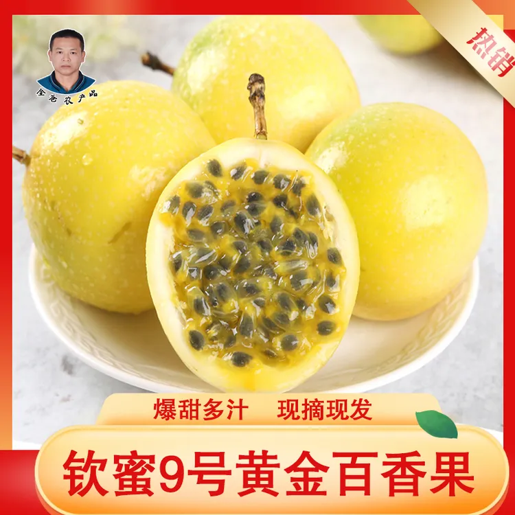 【16枚大果礼盒装】湛江钦蜜9号黄金百香果新鲜现摘精品果 顺丰包邮