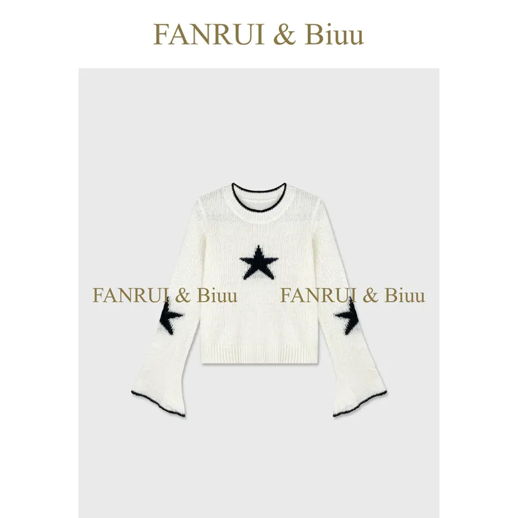 FANRUI/泛芮 「云感暖意」莱赛尔羊驼毛软糯舒适百搭针织毛衣B18998