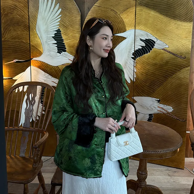 新中式国风两面穿大衣2025新款