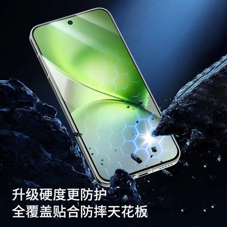 适用iQOO15钢化膜高清超声波iQOO13细黑边听筒防尘iqooneo1