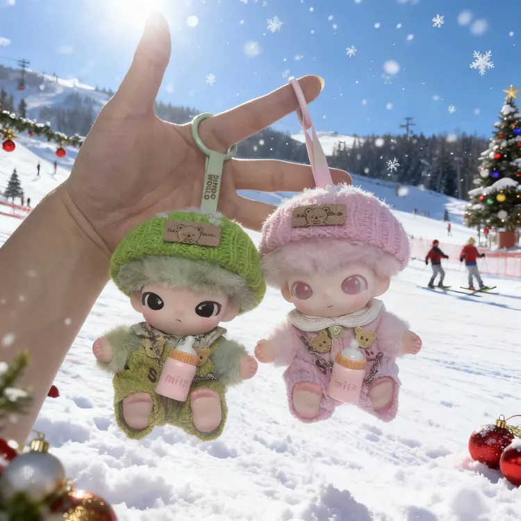 dimoo娃衣新生日记坐姿新品Dimoo搪胶衣服帽子小奶瓶替换套装