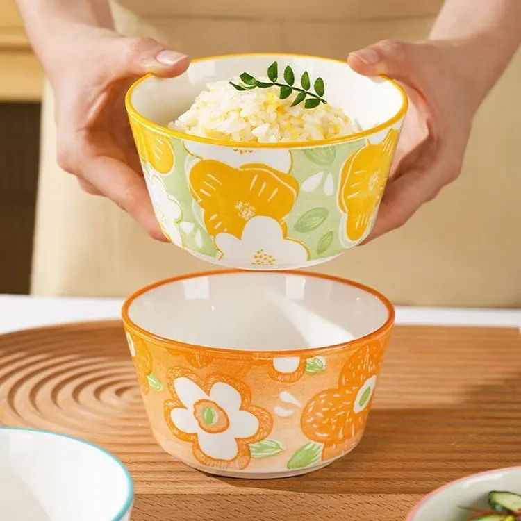 4.8花漾年华米饭碗8只装春夏秋冬各两只