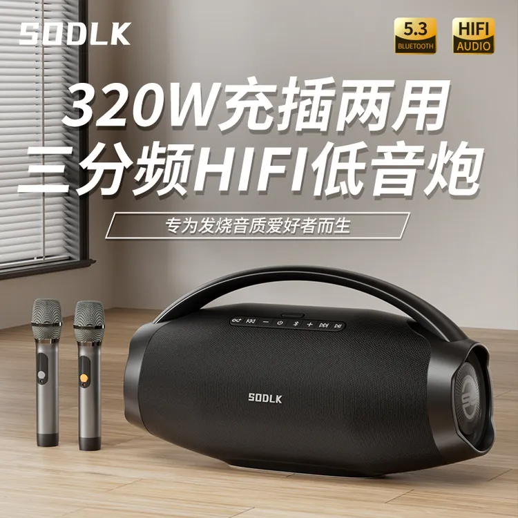 声莱客2025年新款蓝牙音箱320W大功率户外家用音响大音量重低音炮