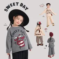 【饭饭】YAMIO杨梅家2025秋季新款儿童装女童针织毛衣套装LF7134