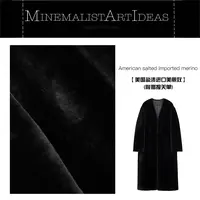 【MAIx美国盐渍进口美丽奴】黑标系列中长款皮毛一体外套0541M