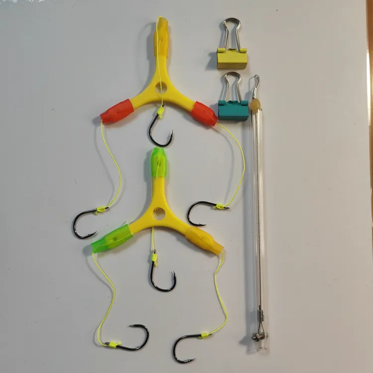 小寿头柱式软线浮钓鲢鳙钩，6钩，13号伊势尼