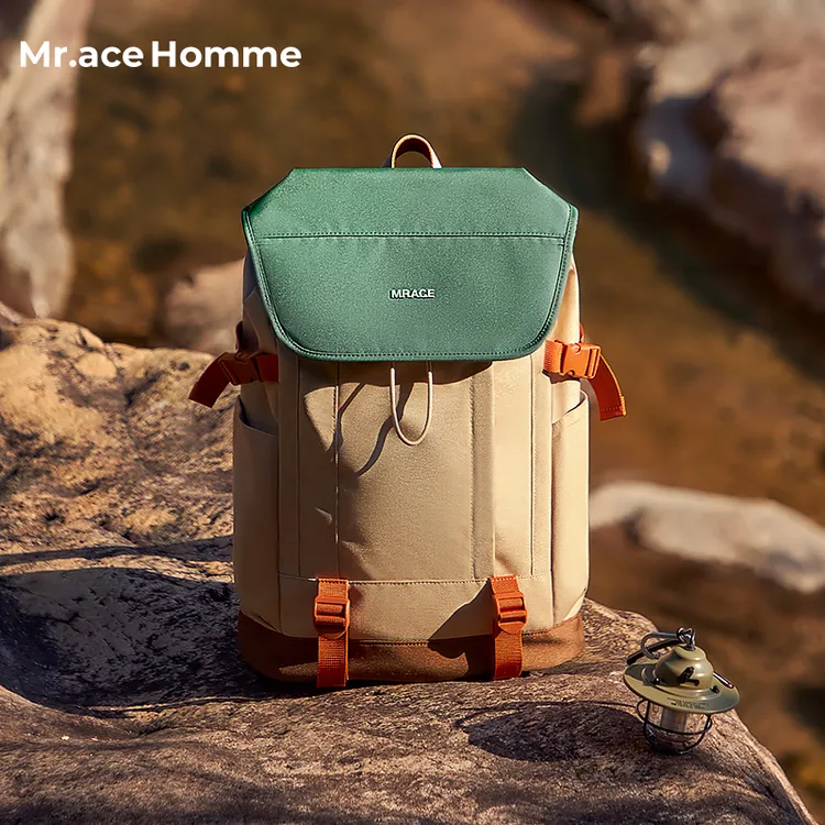 mrace户外双肩包旅游大容量旅行背包百搭好看高级感高中书包