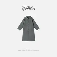 TT设计师【陌上清秋】气质复古感高级感自然纹理女士风衣TT191143