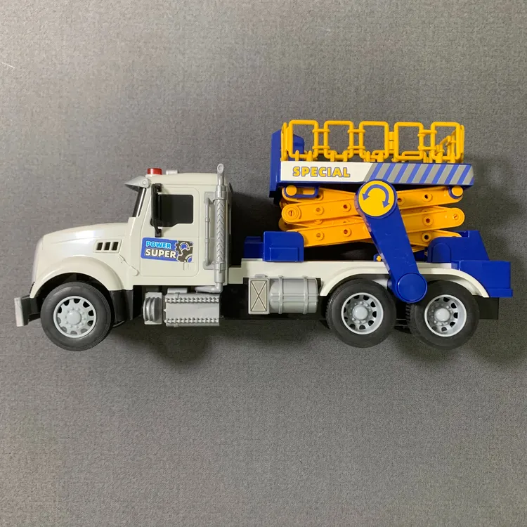 儿童惯性升降路灯维修工程车多功能早教益智声光耐摔大号玩具车