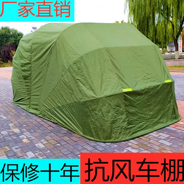 汽车折叠伸缩移动车棚户外液压防晒车库防冰雹车罩半自动遮阳车篷