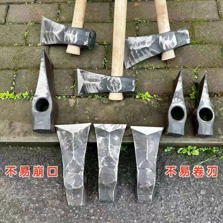 手工锻打全钢斧头家用劈柴砍树开山专用木工神器