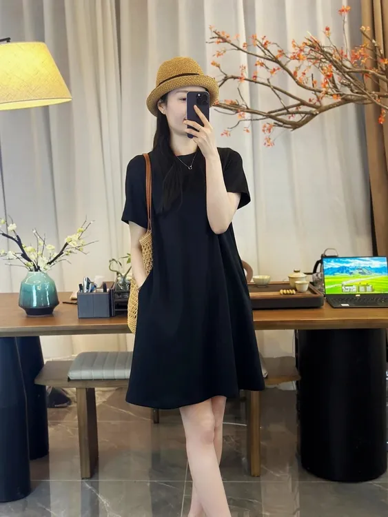 MOLANOOTD"若音"25新款娃娃衫连衣裙气质减龄显瘦莫兰ML-B2504011