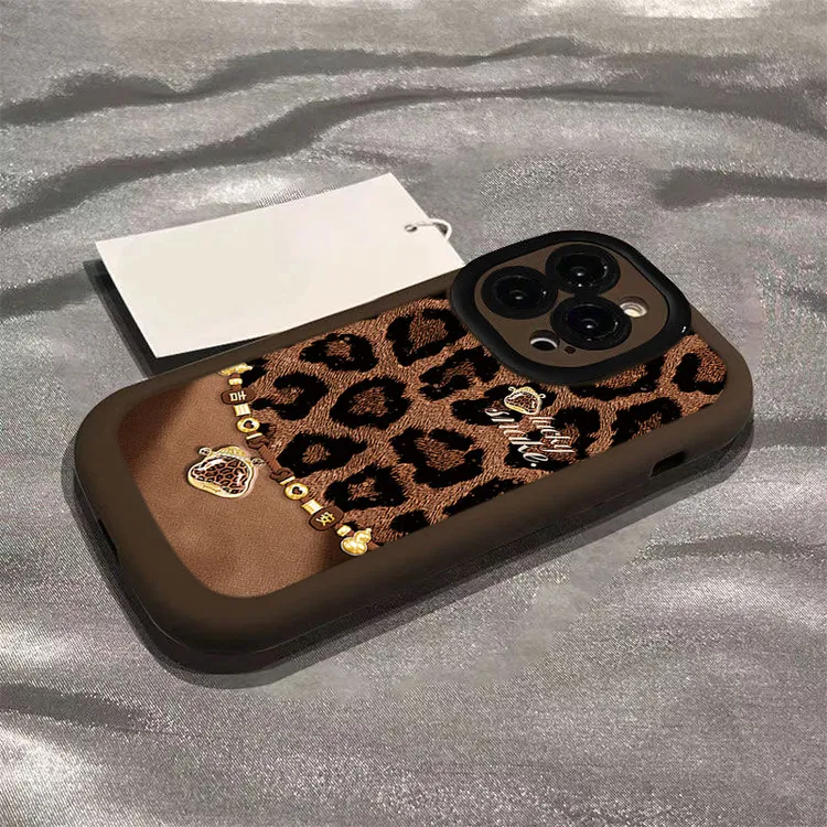 平面打印豹纹蛇适用iphone16promax苹果15/14PLUS手机壳13p/12/11