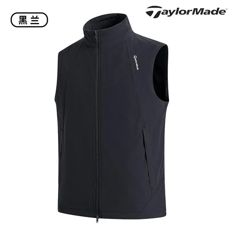 Taylormade泰勒梅高尔夫男士马甲城市户外夏轻薄透气速干立领外套