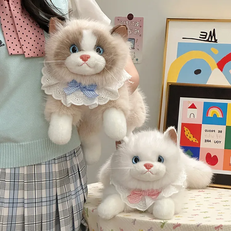 会叫的布偶猫咪玩偶可爱仿真毛绒玩具睡觉抱公仔娃娃七夕走心礼物