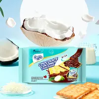 gery芝莉印尼进口巧克力椰子味涂层夹心饼干152g
