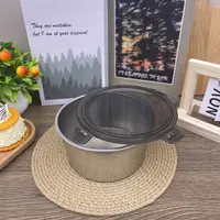 【中号】乐某扣大容量圆形灰盖保鲜盒1个家用厨房【汤家限定】