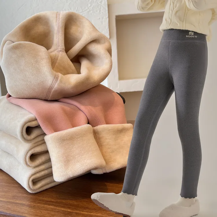 女童保暖裤内穿加绒加厚打底裤校服神器儿童冬季绒裤秋裤鲨鱼裤