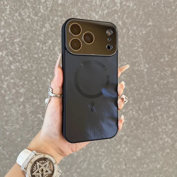 全包镜头适用于iPhone17promax手机壳磨砂镭射苹果17渐变磁吸硬壳
