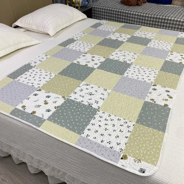 纯棉绗缝夹棉床盖隔脏垫防油防汗学生宿舍可机洗榻榻米飘窗防滑X商品图