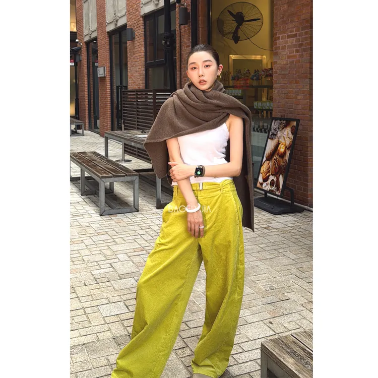 39-【潮酷】宝儿家含幂BC108425410冬季匹马棉细腻柔软灯芯绒裤子