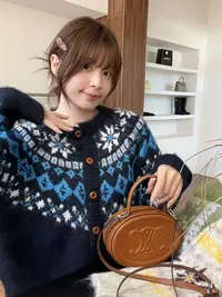【北欧费尔岛】时尚界的弄潮儿～复古软糯～很厚实含羊毛针织开衫女