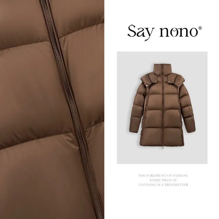 懒猫nono│Saynono 高级廓形显瘦保暖鹅绒羽绒服外套H1011H