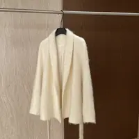 yuhee“白金秀场”极简高智羊绒羊毛大衣外套