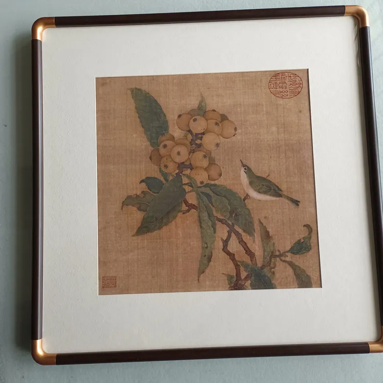 高清原大喷绘复制传世名画实木装框装饰挂画，规格:50*50