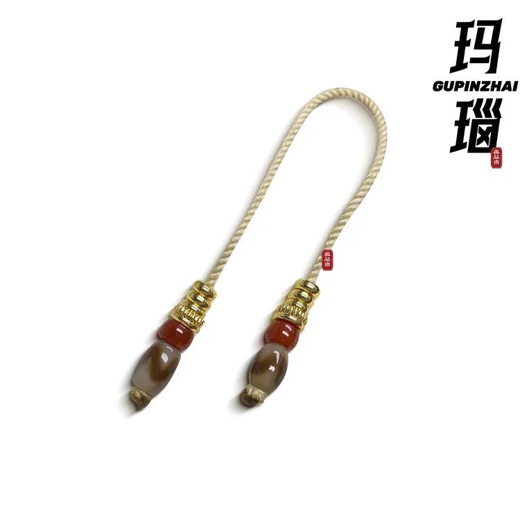 GUPINZHAI·天珠一线虎牙玛瑙弟子珠精品珠宝天然原矿菩提手串配饰
