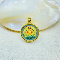 JS黄色十二生肖吊坠多样性发货49057