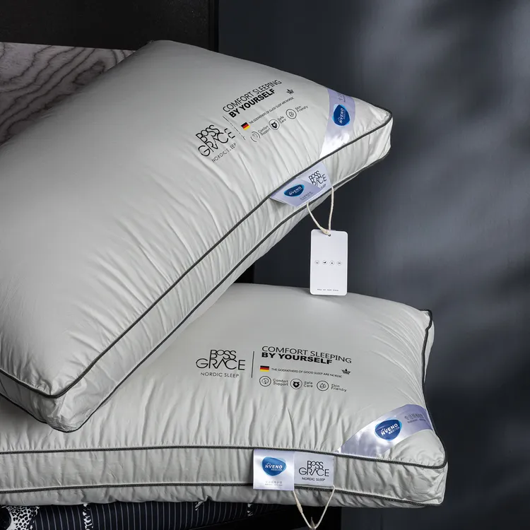 羽绒复合枕枕芯护颈椎助睡眠床上靠枕酒店成人家用柔软枕头