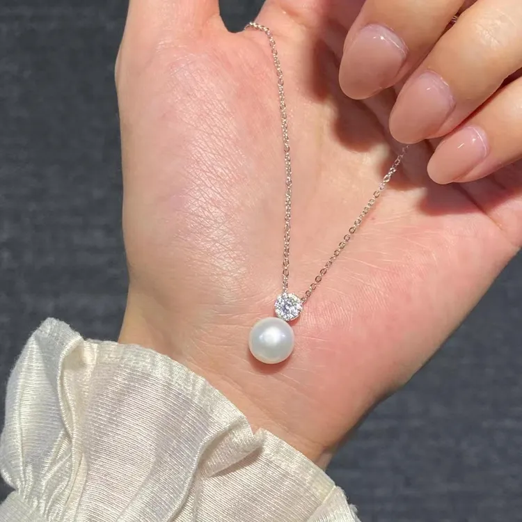 柯柒 钛钢项链 仿珍珠项链女轻奢小众时尚百搭高级气质锁骨链