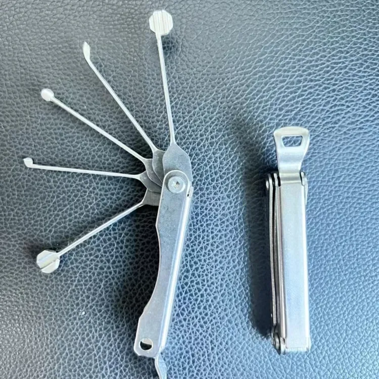 极速风暴 不锈折叠五件套 民用锁具快捷维修工具