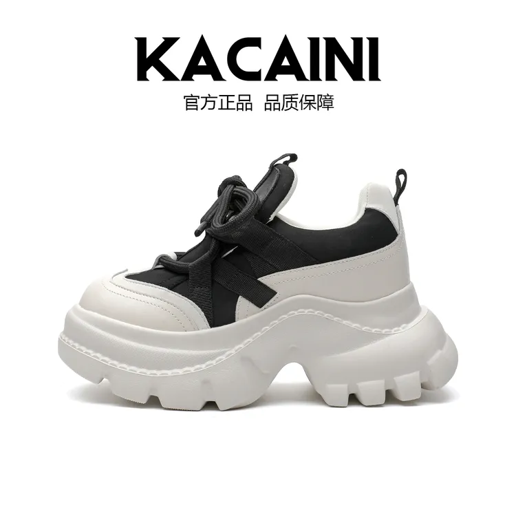 轻奢厚底老爹鞋女ins潮2025秋冬内增高厚底运动松糕休闲鞋10599
