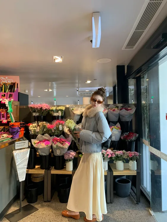 韩版甜美毛领拼接棉衣外套2025冬季新款百搭休闲保暖短款棉服女