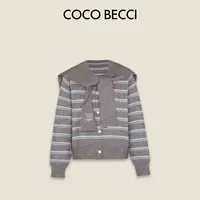 COCO BECCI【柔纹暖调】美丽诺羊毛莱赛尔披肩针织开衫CFQMMC331202