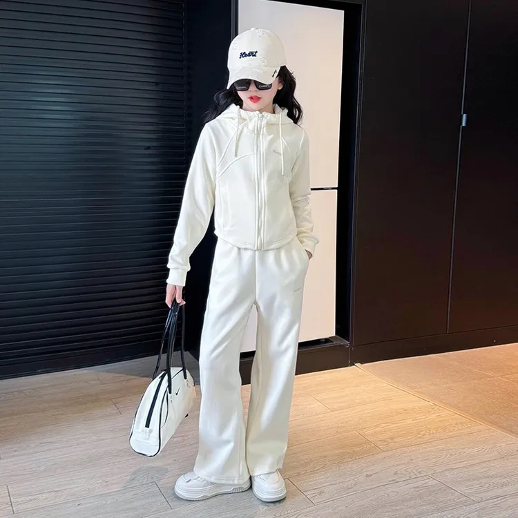 女童套装秋装2025新款洋气大童韩系穿搭6-12岁春秋儿童运动两件套