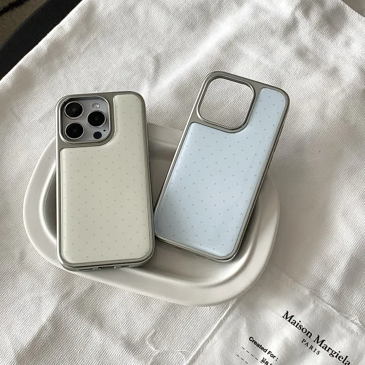 新款韩系波点手机壳适用苹果17pro16小米15reno14荣耀400红米华为