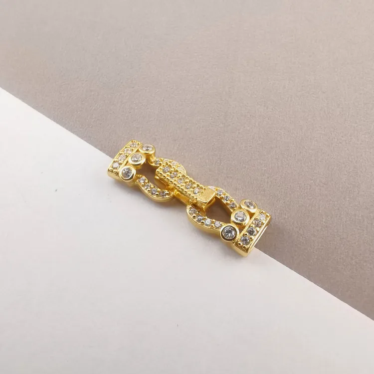 【洛一银饰】【925银】金色银色手链塔扣链接首饰配件