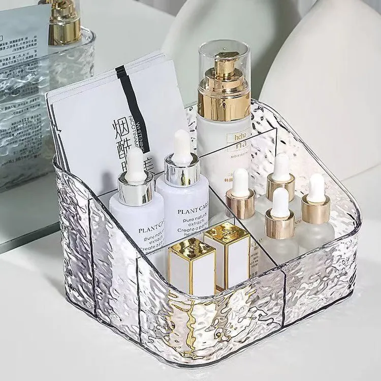 【新款加厚蝴蝶结】轻奢梳妆台口红收纳桌面收纳整理盒