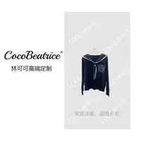 【COCO林可可】休闲针织毛针织衫海军领长袖M25058M