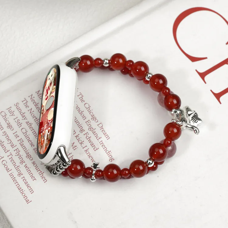 原创灵猫纳福表带适用小米手环10/9pro手表8腕带7华为手环八九十