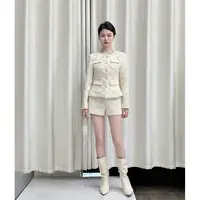 【香氛布蕾】小娜椒小个子早秋高级感名媛小香风外套高腰短裤套装女