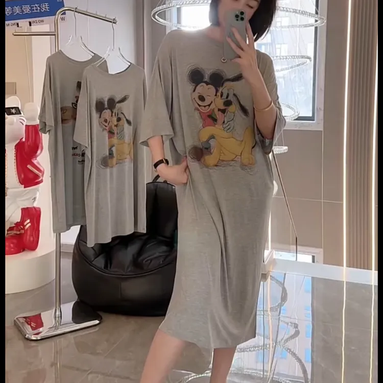 新款米奇睡裙宽松柔软舒适女家居睡裙